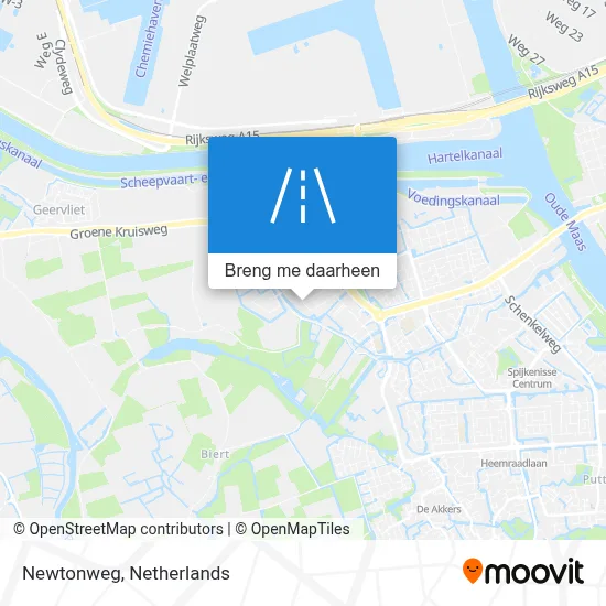 Newtonweg kaart
