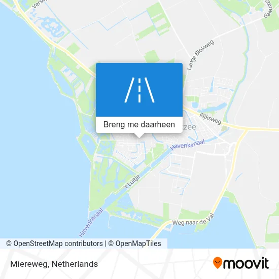 Miereweg kaart