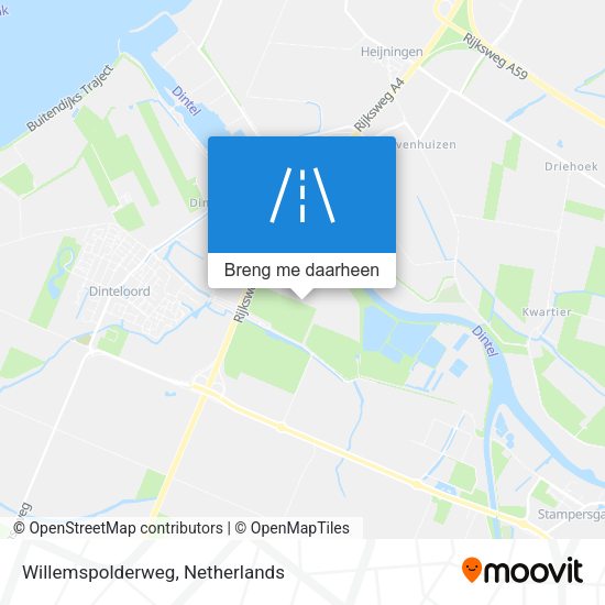 Willemspolderweg kaart