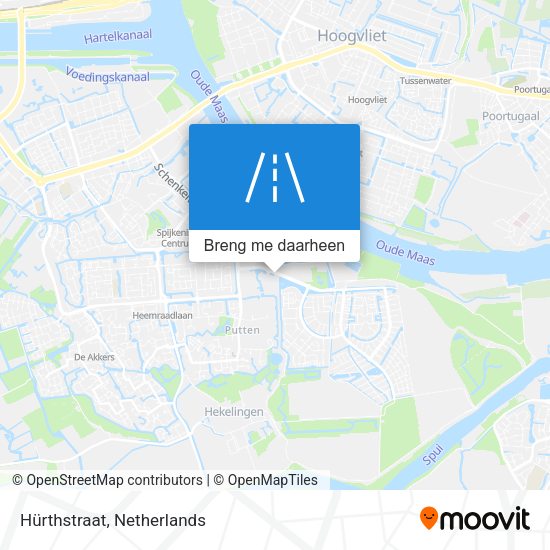 Hürthstraat kaart