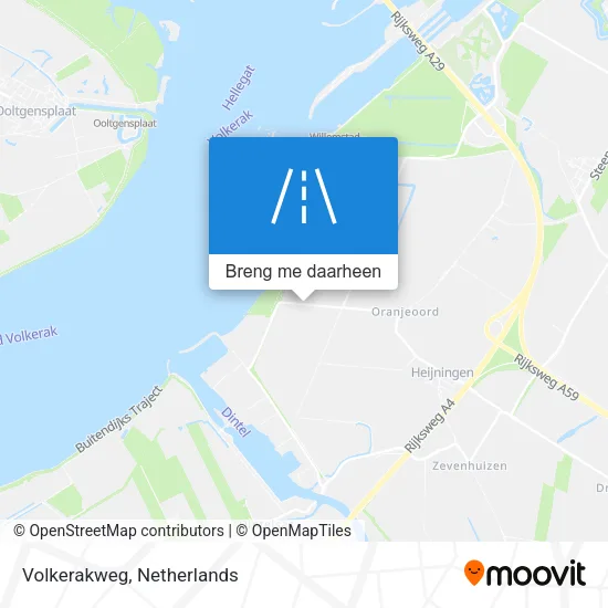 Volkerakweg kaart