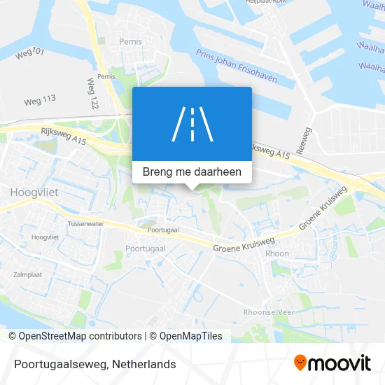 Poortugaalseweg kaart
