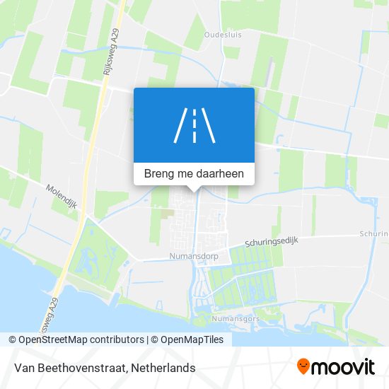 Van Beethovenstraat kaart