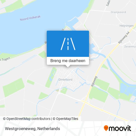 Westgroeneweg kaart