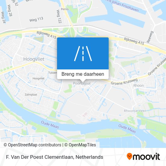 F. Van Der Poest Clementlaan kaart