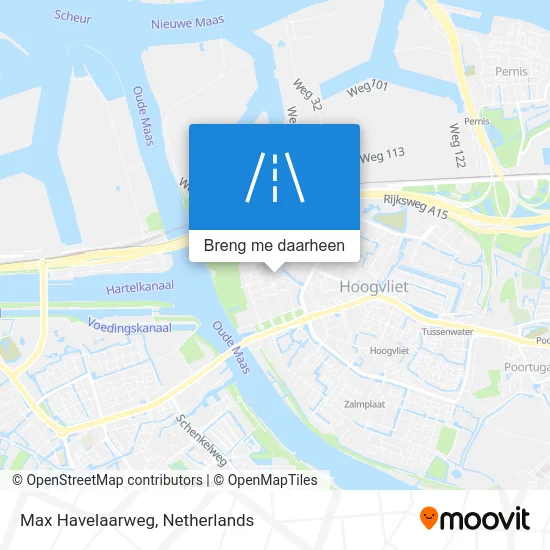 Max Havelaarweg kaart