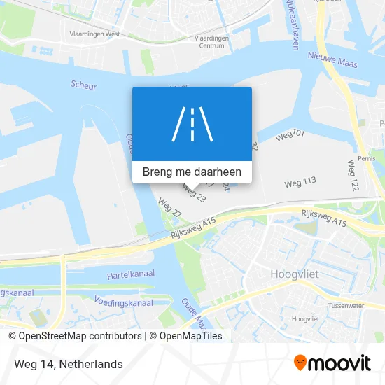 Weg 14 kaart