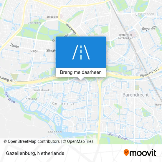 Gazellenburg kaart
