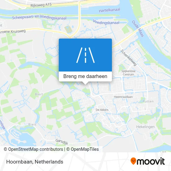 Hoornbaan kaart