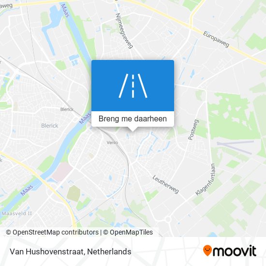 Van Hushovenstraat kaart