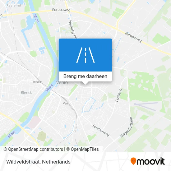 Wildveldstraat kaart