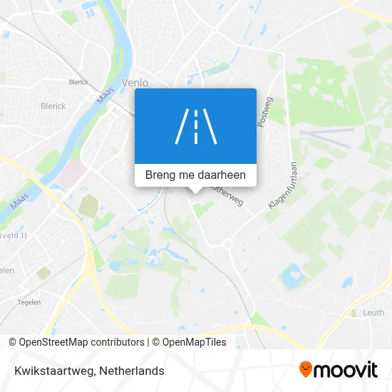 Kwikstaartweg kaart