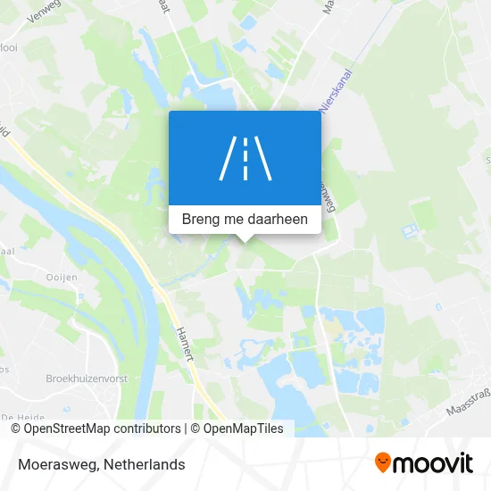 Moerasweg kaart