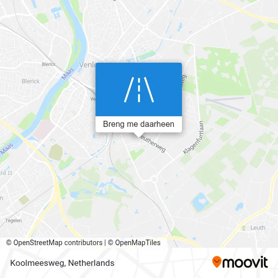 Koolmeesweg kaart