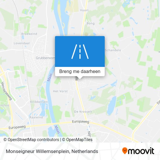 Monseigneur Willemsenplein kaart