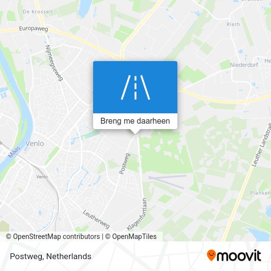 Postweg kaart