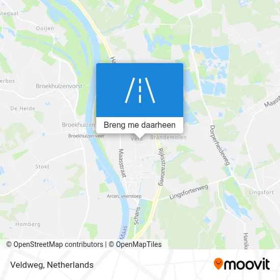 Veldweg kaart