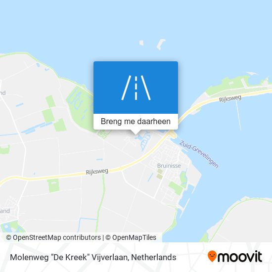 Molenweg "De Kreek" Vijverlaan kaart