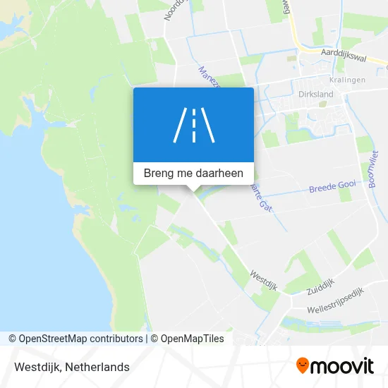 Westdijk kaart