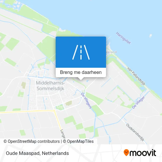 Oude Maaspad kaart