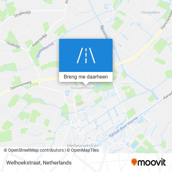 Welhoekstraat kaart