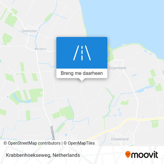 Krabbenhoekseweg kaart