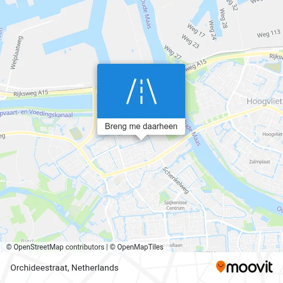 Orchideestraat kaart