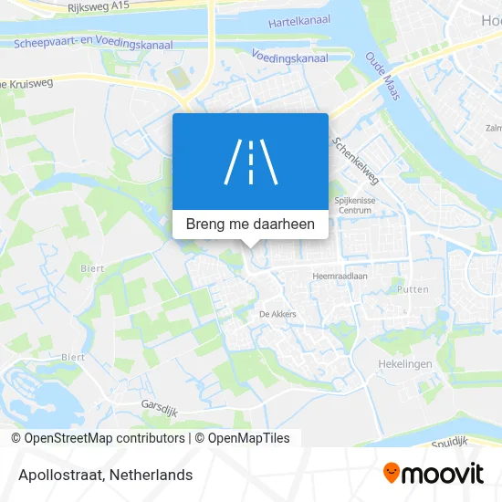 Apollostraat kaart