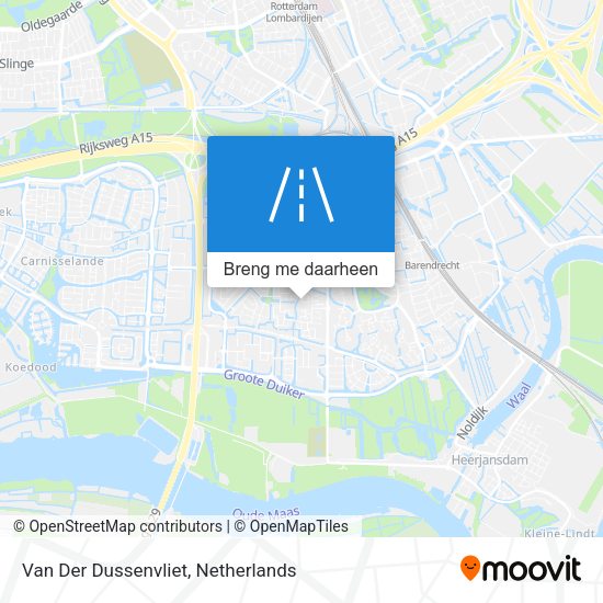 Van Der Dussenvliet kaart