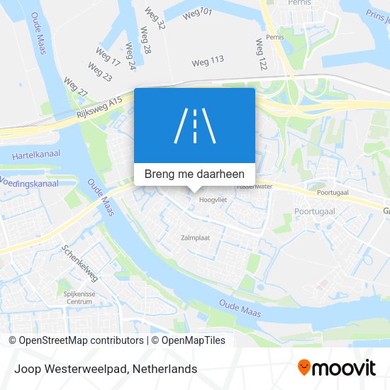 Joop Westerweelpad kaart