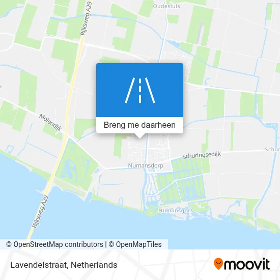 Lavendelstraat kaart