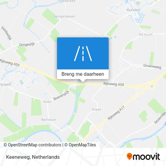 Keeneweg kaart