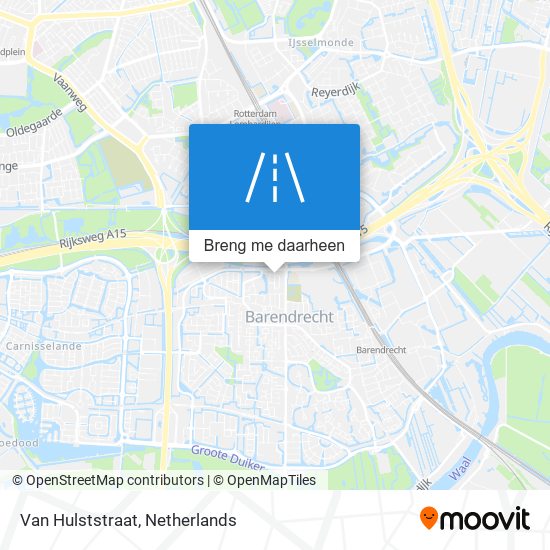 Van Hulststraat kaart