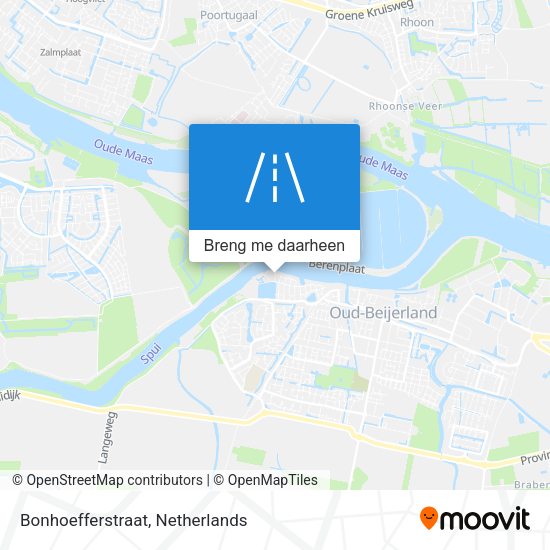 Bonhoefferstraat kaart