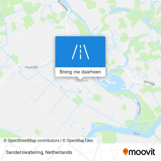 Sanderswatering kaart