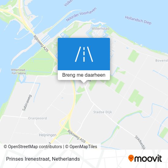 Prinses Irenestraat kaart