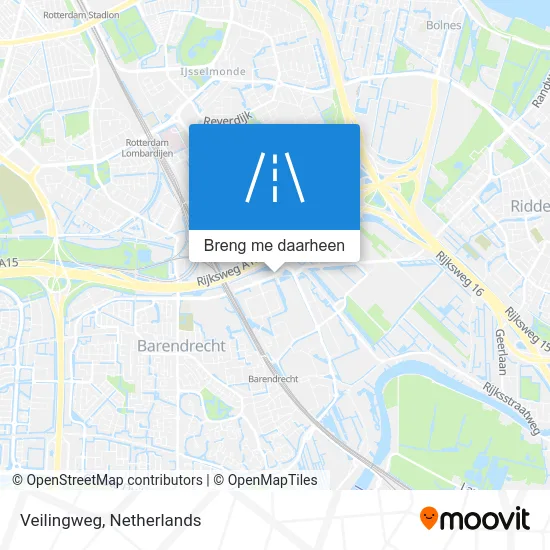 Veilingweg kaart
