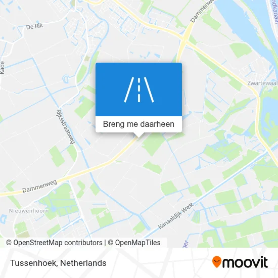 Tussenhoek kaart