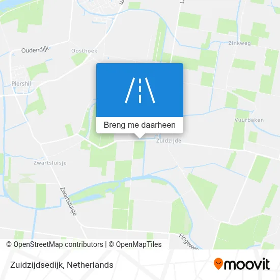 Zuidzijdsedijk kaart