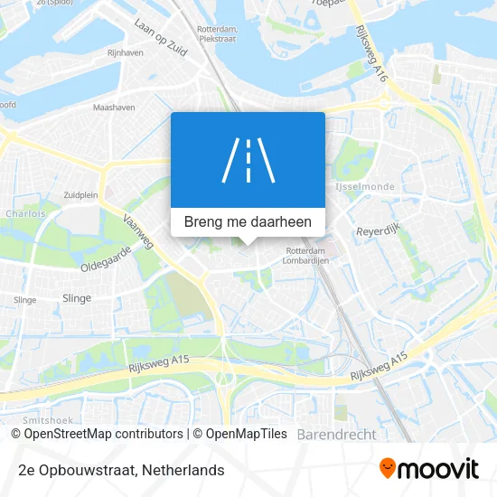 2e Opbouwstraat kaart