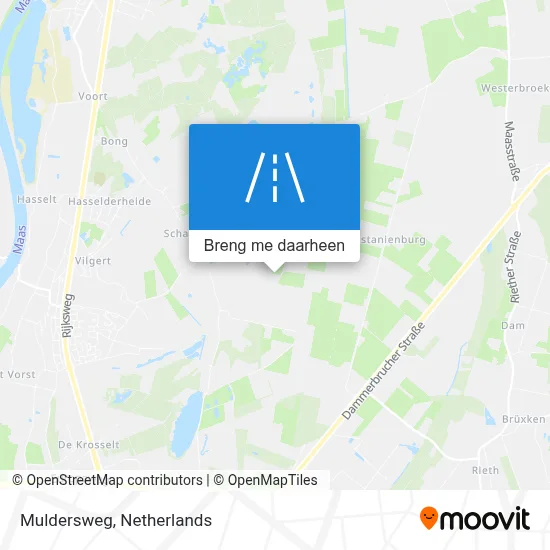 Muldersweg kaart