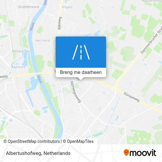 Albertushofweg kaart