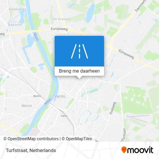 Turfstraat kaart