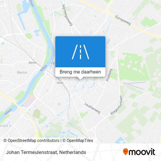 Johan Termeulenstraat kaart