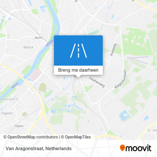 Van Aragonstraat kaart