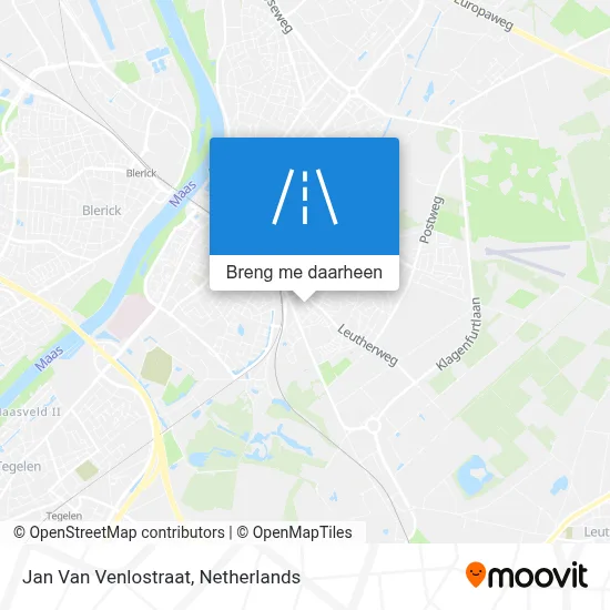 Jan Van Venlostraat kaart