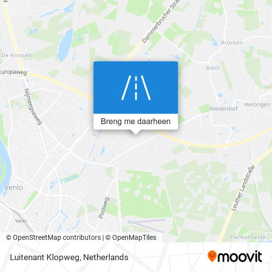 Luitenant Klopweg kaart