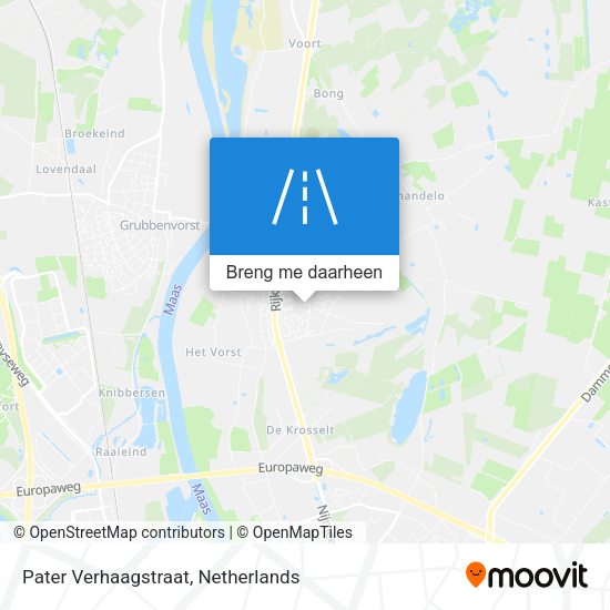 Pater Verhaagstraat kaart