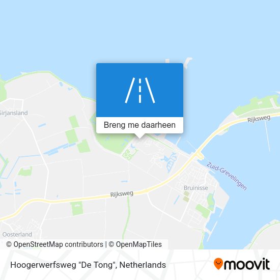 Hoogerwerfsweg "De Tong" kaart