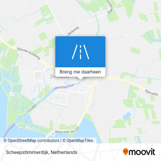 Scheepstimmerdijk kaart
